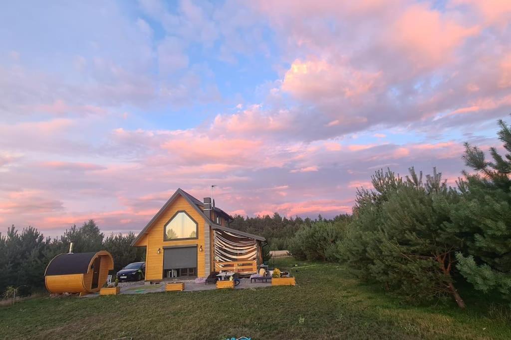 Dom Male Mazury Villa Drozdowo ภายนอก รูปภาพ